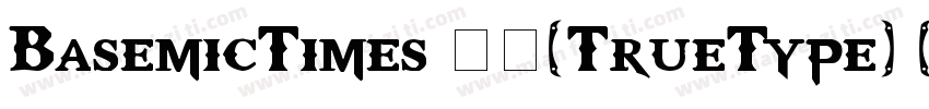 BasemicTimes 常规(TrueType) (Western)字体转换